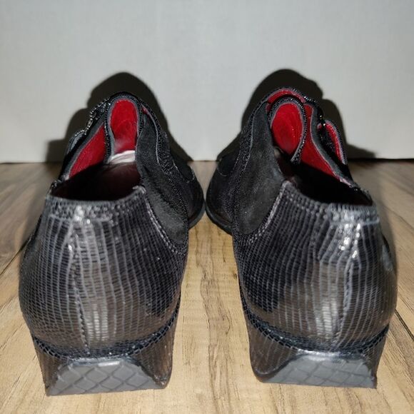 AMALFI BY RANGONI EGADI MONK-STRAP Moccassin Shoes Size: 5M Color Black - Picture 4 of 9